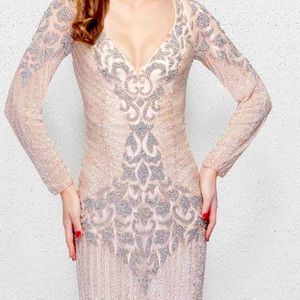 Primavera sequin long dress with long sleeves